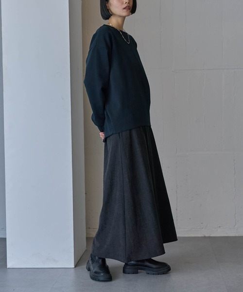 for/c（フォーシー）の「[新色追加]バックコクーンプルオーバー【サスティナブル】（Tシャツ/カットソー・レディース・ブラック/アイボリー/ブラウン・M/L）」の12枚目の写真