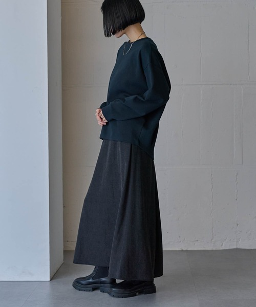 for/c（フォーシー）の「[新色追加]バックコクーンプルオーバー【サスティナブル】（Tシャツ/カットソー・レディース・ブラック/アイボリー/ブラウン・M/L）」の9枚目の写真