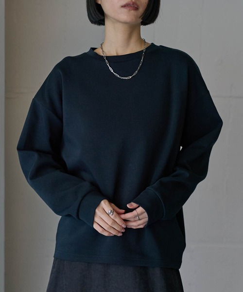 for/c（フォーシー）の「[新色追加]バックコクーンプルオーバー【サスティナブル】（Tシャツ/カットソー・レディース・ブラック/アイボリー/ブラウン・M/L）」の5枚目の写真
