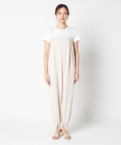 HELIOPOLE（エリオポール）の「JUMP SUITS(JERSEY)（その他パンツ・レディース・ベージュ/ブラック・36/38）」の7枚目の写真