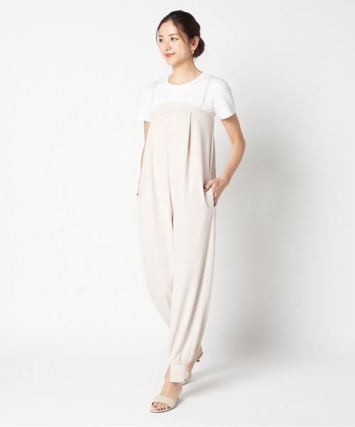 HELIOPOLE（エリオポール）の「JUMP SUITS(JERSEY)（その他パンツ・レディース・ベージュ/ブラック・36/38）」の10枚目の写真