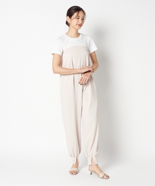 HELIOPOLE（エリオポール）の「JUMP SUITS(JERSEY)（その他パンツ・レディース・ベージュ/ブラック・36/38）」の12枚目の写真