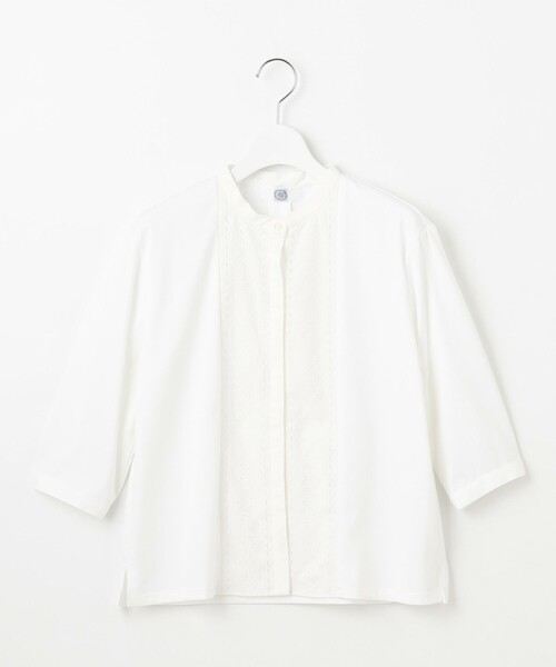 J.PRESS（ジェイプレス）の「【洗える】エンブロシャツジャージー ブラウスライク カットソー（Tシャツ/カットソー・レディース・ライトグレー系/ライトグリーン系/ホワイト系・MEDIUM/LARGE）」の11枚目の写真