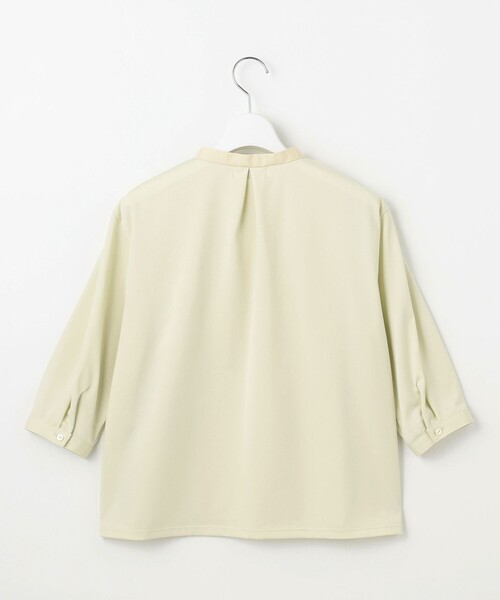J.PRESS（ジェイプレス）の「【洗える】エンブロシャツジャージー ブラウスライク カットソー（Tシャツ/カットソー・レディース・ライトグレー系/ライトグリーン系/ホワイト系・MEDIUM/LARGE）」の13枚目の写真