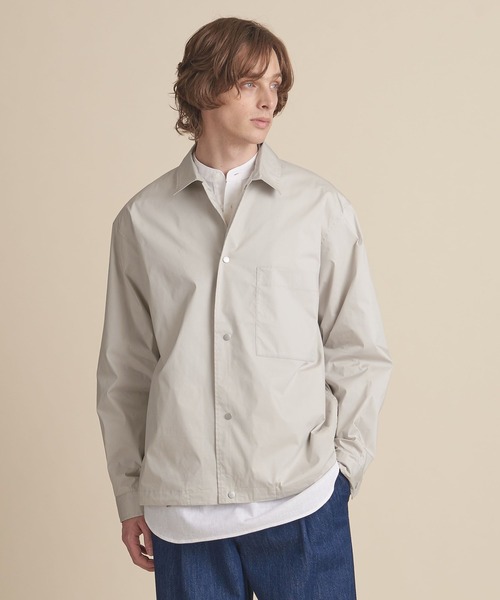 UNITED ARROWS（ユナイテッドアローズ）の「【マルチサイズ】タイプライター コーチジャケット シャツ（シャツ/ブラウス・メンズ・ブラック/オリーブ/レッド/ライトグレー/ネイビー/ベージュ・マルチサイズ）」の9枚目の写真