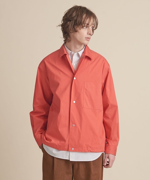 UNITED ARROWS（ユナイテッドアローズ）の「【マルチサイズ】タイプライター コーチジャケット シャツ（シャツ/ブラウス・メンズ・ブラック/オリーブ/レッド/ライトグレー/ネイビー/ベージュ・マルチサイズ）」の14枚目の写真