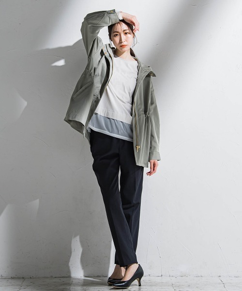 la.f…(ラエフ)の「シアードッキングカットソー≪洗濯機で洗える≫(Tシャツ/カットソー・レディース・ホワイト/ネイビー/ベージュ・7号/9号)」の14枚目の写真