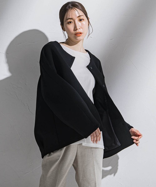 la.f…(ラエフ)の「シアードッキングカットソー≪洗濯機で洗える≫(Tシャツ/カットソー・レディース・ホワイト/ネイビー/ベージュ・7号/9号)」の17枚目の写真