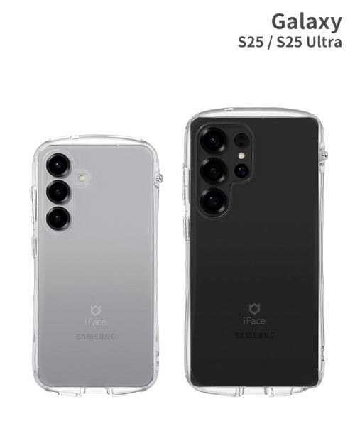 Galaxy S25/S25 Ultra専用 iFace Look in Clear ケース 耐衝撃