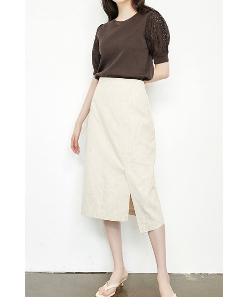 未使用級・完売品・23年モデル✨ダブスタ　バイカラーニットトップス　春夏　S位 DOUBLE STANDARD CLOTHING (ダブルスタンダード クロージング
