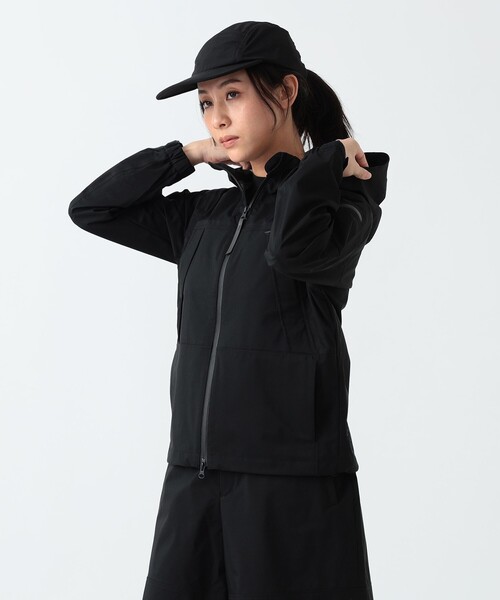 BEAMS GOLF(ビームスゴルフ)の「〈WOMEN〉B.G.THREE / ALL-TIME 撥水 PCU ジャケット(ブルゾン・レディース・ネイビー/ブラック・MEDIUM/LARGE)」の7枚目の写真