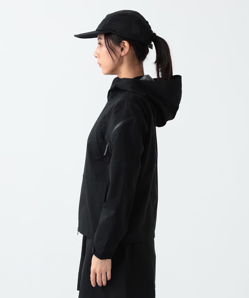 BEAMS GOLF(ビームスゴルフ)の「〈WOMEN〉B.G.THREE / ALL-TIME 撥水 PCU ジャケット(ブルゾン・レディース・ネイビー/ブラック・MEDIUM/LARGE)」の9枚目の写真