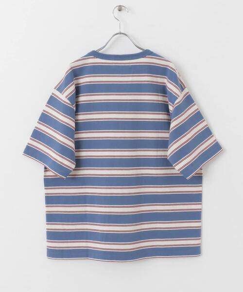 URBAN RESEARCH Sonny Label(アーバンリサーチサニーレーベル)の「レトロボーダーハーフスリーブTEE(Tシャツ/カットソー・メンズ・ブルー系その他/ブラウン系その他・MEDIUM/LARGE)」の21枚目の写真