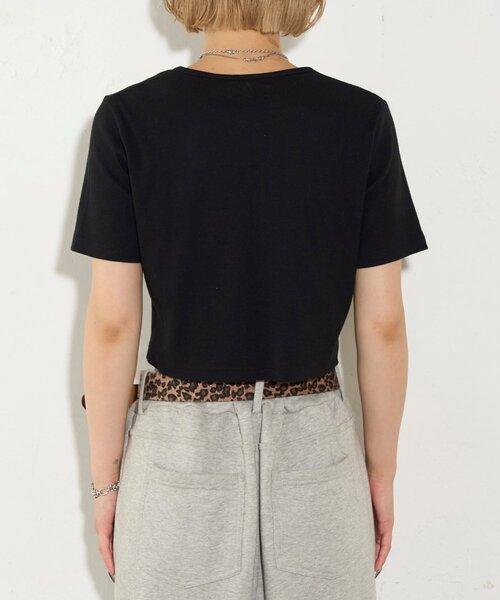 WHO'S WHO gallery(フーズフーギャラリー)の「【SLOPPY/スロッピー】フューチャーロゴヘンリーネック半袖(Tシャツ/カットソー・レディース・ホワイト/チャコールグレー/ブラック/ブラック系その他・FREE)」の19枚目の写真