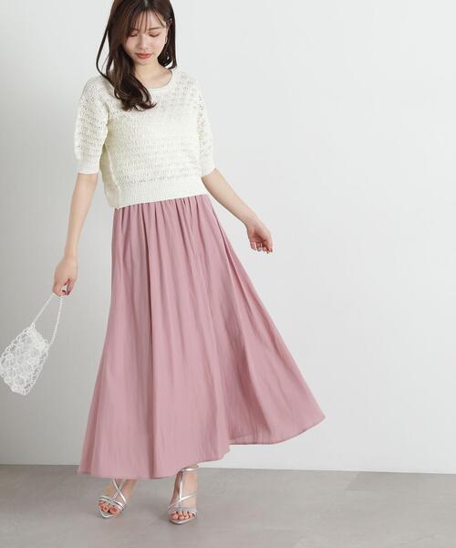 PROPORTION BODY DRESSING(プロポーションボディドレッシング)の「カッセンフレアースカート / 1215120408(スカート・レディース・グレー/ピンク/ネイビー・SMALL/MEDIUM)」の16枚目の写真