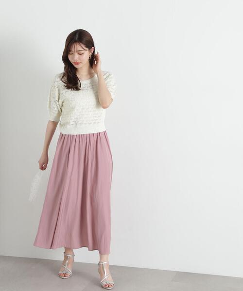 PROPORTION BODY DRESSING(プロポーションボディドレッシング)の「カッセンフレアースカート / 1215120408(スカート・レディース・グレー/ピンク/ネイビー・SMALL/MEDIUM)」の17枚目の写真