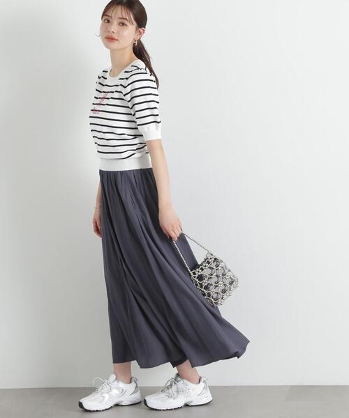 PROPORTION BODY DRESSING(プロポーションボディドレッシング)の「カッセンフレアースカート / 1215120408(スカート・レディース・グレー/ピンク/ネイビー・SMALL/MEDIUM)」の6枚目の写真
