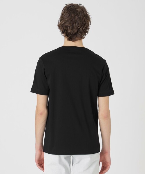 高身長 綿100％すっきりシルエットロゴプリントTシャツ （トール