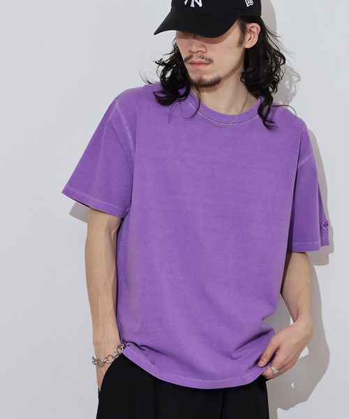JEMORGAN(ジェーイーモーガン)の「JEMORGAN 天竺 ピグメント半袖T(Tシャツ/カットソー・メンズ・オレンジ/グリーン/ブラック/サックスブルー/オフホワイト/パープル/イエロー/ブラウン/レッド/オリーブ/ダークブルー・M/L/XL/S)」の8枚目の写真