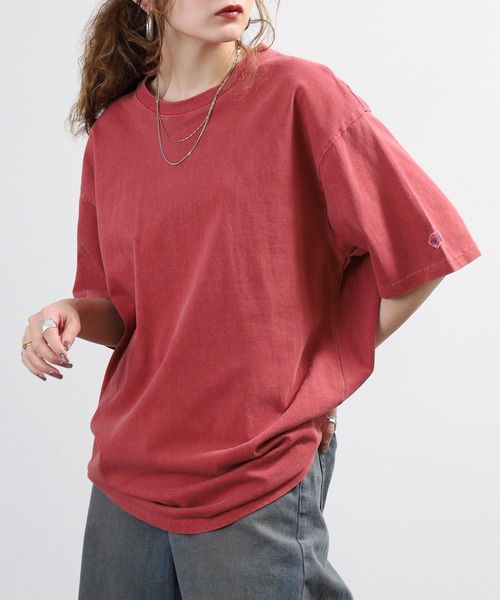 JEMORGAN(ジェーイーモーガン)の「JEMORGAN 天竺 ピグメント半袖T(Tシャツ/カットソー・メンズ・オレンジ/グリーン/ブラック/サックスブルー/オフホワイト/パープル/イエロー/ブラウン/レッド/オリーブ/ダークブルー・M/L/XL/S)」の10枚目の写真
