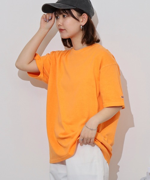 JEMORGAN(ジェーイーモーガン)の「JEMORGAN 天竺 ピグメント半袖T(Tシャツ/カットソー・メンズ・オレンジ/グリーン/ブラック/サックスブルー/オフホワイト/パープル/イエロー/ブラウン/レッド/オリーブ/ダークブルー・M/L/XL/S)」の11枚目の写真