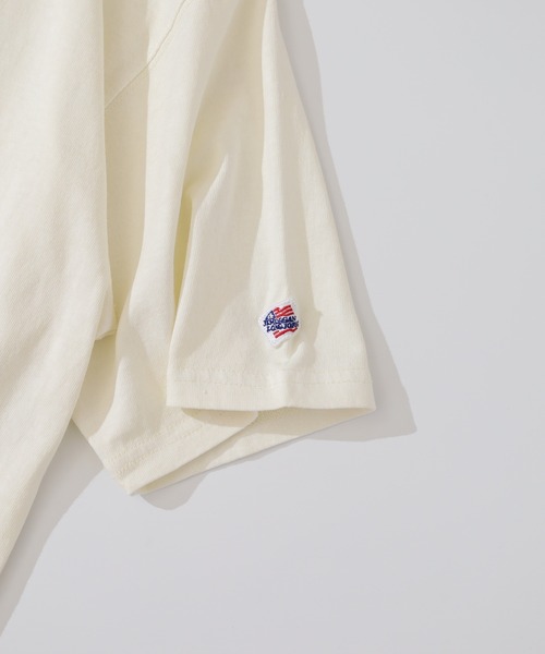 JEMORGAN(ジェーイーモーガン)の「JEMORGAN 天竺 ピグメント半袖T(Tシャツ/カットソー・メンズ・オレンジ/グリーン/ブラック/サックスブルー/オフホワイト/パープル/イエロー/ブラウン/レッド/オリーブ/ダークブルー・M/L/XL/S)」の22枚目の写真