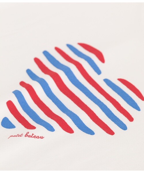PETIT BATEAU(プチバトー)の「半袖Tシャツ(Tシャツ/カットソー・レディース・ネイビー/オフホワイト・XX-SMALL/X-SMALL/SMALL/MEDIUM/LARGE)」の7枚目の写真