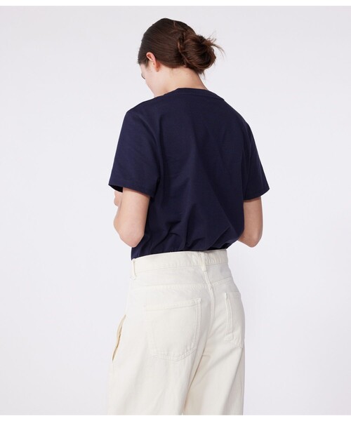 PETIT BATEAU(プチバトー)の「半袖Tシャツ(Tシャツ/カットソー・レディース・ネイビー/オフホワイト・XX-SMALL/X-SMALL/SMALL/MEDIUM/LARGE)」の8枚目の写真