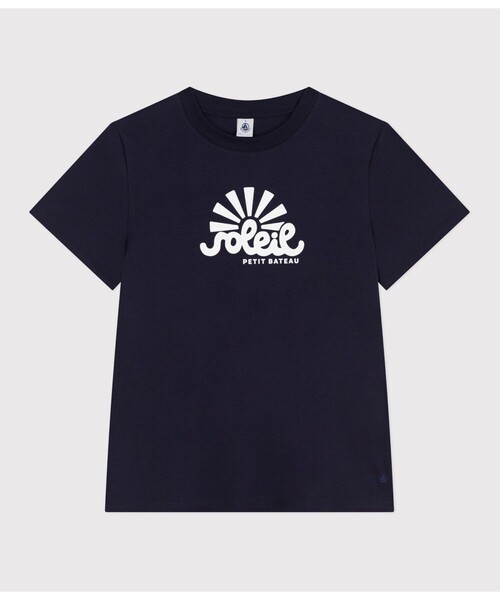 PETIT BATEAU(プチバトー)の「半袖Tシャツ(Tシャツ/カットソー・レディース・ネイビー/オフホワイト・XX-SMALL/X-SMALL/SMALL/MEDIUM/LARGE)」の10枚目の写真