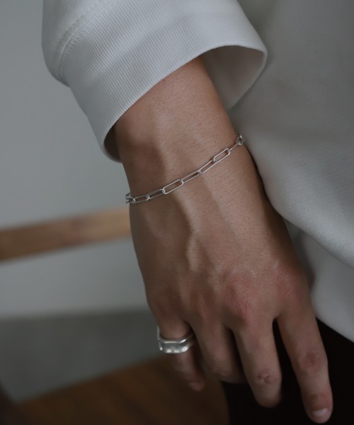 TEN シルバーチェーンブレスレット SILVER925 レクトチェーンブレスレット-M-（ブレスレット）｜TEN