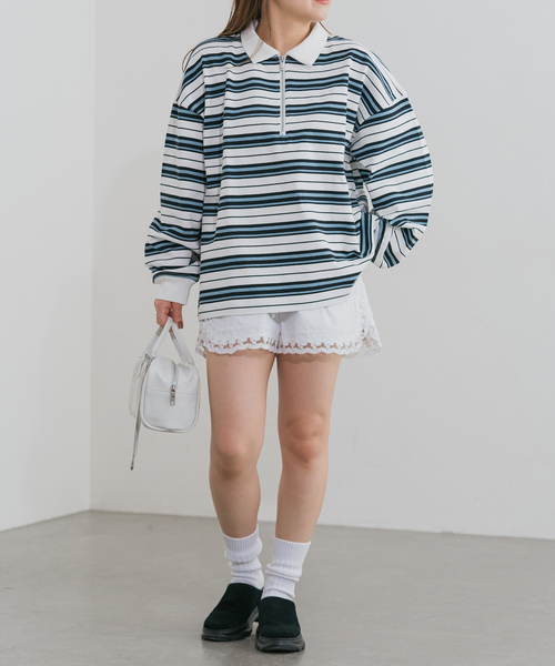 U by SPICK&SPAN(ユーバイスピックアンドスパン)の「《追加》サイドレースショートパンツ(その他パンツ・レディース・ホワイト・FREE)」の22枚目の写真