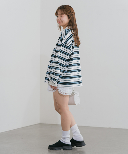 U by SPICK&SPAN(ユーバイスピックアンドスパン)の「《追加》サイドレースショートパンツ(その他パンツ・レディース・ホワイト・FREE)」の21枚目の写真