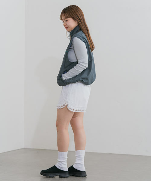 U by SPICK&SPAN(ユーバイスピックアンドスパン)の「《追加》サイドレースショートパンツ(その他パンツ・レディース・ホワイト・FREE)」の15枚目の写真