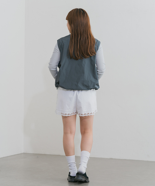 U by SPICK&SPAN(ユーバイスピックアンドスパン)の「《追加》サイドレースショートパンツ(その他パンツ・レディース・ホワイト・FREE)」の13枚目の写真
