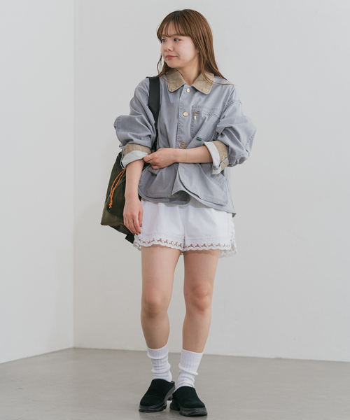 U by SPICK&SPAN(ユーバイスピックアンドスパン)の「《追加》サイドレースショートパンツ(その他パンツ・レディース・ホワイト・FREE)」の11枚目の写真