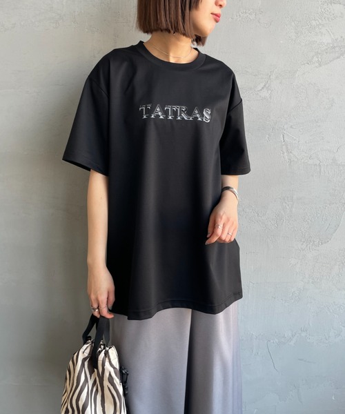 TATRAS/タトラス] RISTEN ブランド刺繍ロゴ ショートスリーブT