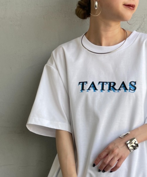 TATRAS/タトラス] RISTEN ブランド刺繍ロゴ ショートスリーブT