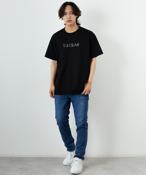 TATRAS/タトラス] RISTEN ブランド刺繍ロゴ ショートスリーブT