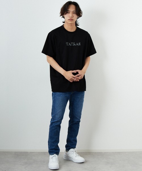 TATRAS/タトラス] RISTEN ブランド刺繍ロゴ ショートスリーブT