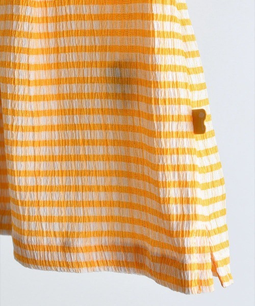 moimoln（モイモルン）の「ロディチェックワンピース（ワンピース・キッズ・イエロー・110cm/90cm/80ｃｍ/100cm）」の4枚目の写真