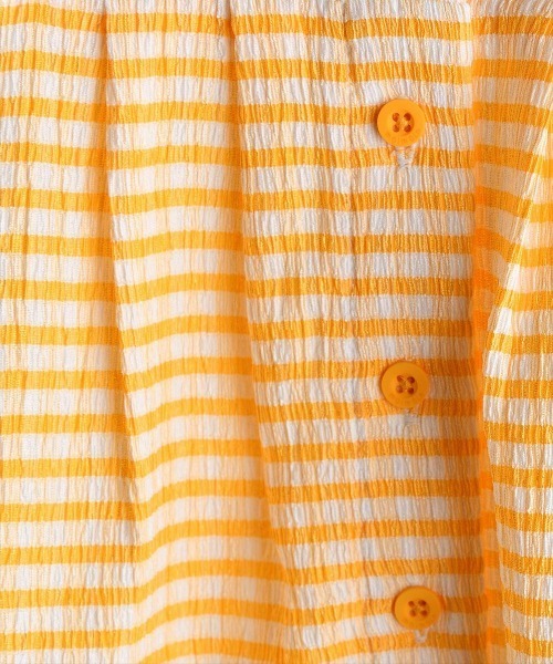 moimoln（モイモルン）の「ロディチェックワンピース（ワンピース・キッズ・イエロー・110cm/90cm/80ｃｍ/100cm）」の6枚目の写真