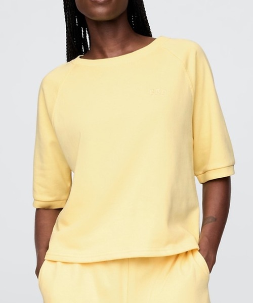 GAP(ギャップ)の「リラックス GAPロゴ テリーTシャツ(Tシャツ/カットソー・レディース・イエロー/オフホワイト/ブルー/ライトグレー/ブラック・XS/S/M/L/XL/XXS)」の5枚目の写真