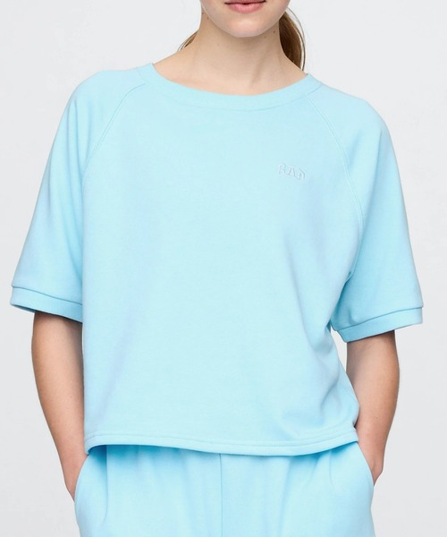 GAP(ギャップ)の「リラックス GAPロゴ テリーTシャツ(Tシャツ/カットソー・レディース・イエロー/オフホワイト/ブルー/ライトグレー/ブラック・XS/S/M/L/XL/XXS)」の4枚目の写真