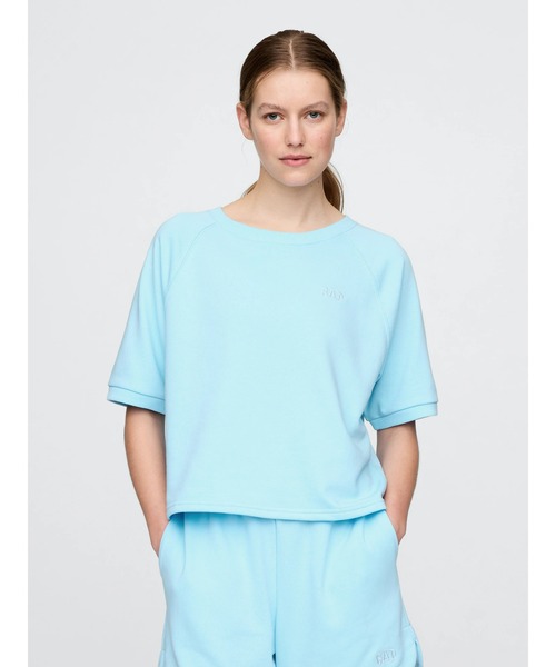 GAP(ギャップ)の「リラックス GAPロゴ テリーTシャツ(Tシャツ/カットソー・レディース・イエロー/オフホワイト/ブルー/ライトグレー/ブラック・XS/S/M/L/XL/XXS)」の10枚目の写真