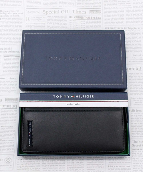 TOMMY HILFIGER(トミーヒルフィガー)の「ラウンドファスナーレザー長財布 Yen Zip Around(財布・メンズ・ブラック・F)」の1枚目の写真
