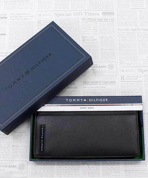TOMMY HILFIGER(トミーヒルフィガー)の「ラウンドファスナーレザー長財布 Yen Zip Around(財布・メンズ・ブラック・F)」の2枚目の写真