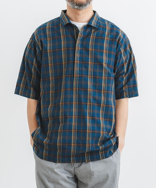 極美品✨グッチ BDシャツ マドラスチェック リネン はおり 大きいサイズ XL コットンリネンマドラスチェックシャツ
