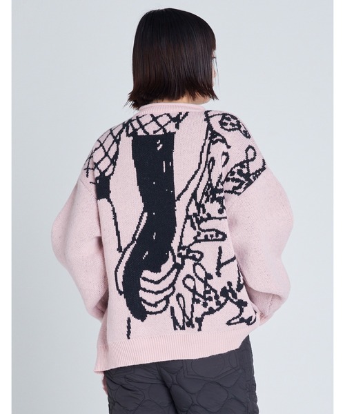 Little sunny bite(リトルサニーバイト)の「【8】【Little Sunny Bite】love knit top(ニット/セーター・レディース・グリーン/ピンク/ブラック/アイボリー・MEDIUM/SMALL)」の15枚目の写真