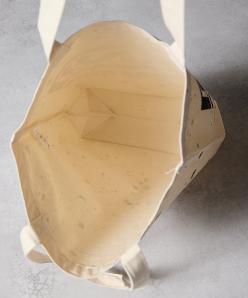 HAND PAINTED N(N) number nine CANVAS TOTE BAG / ハンドペイント