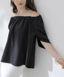 【洗える】オフショルブラウス